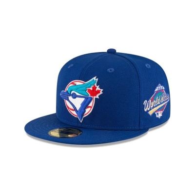 Blue Toronto Blue Jays Hat - New Era MLB 1993 World Series Wool 59FIFTY Fitted Caps USA5637984